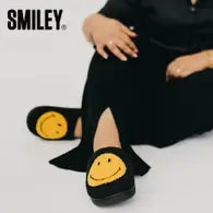 Smiley Slippers Black XL